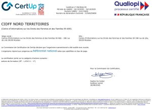 Certificat Qualiopi